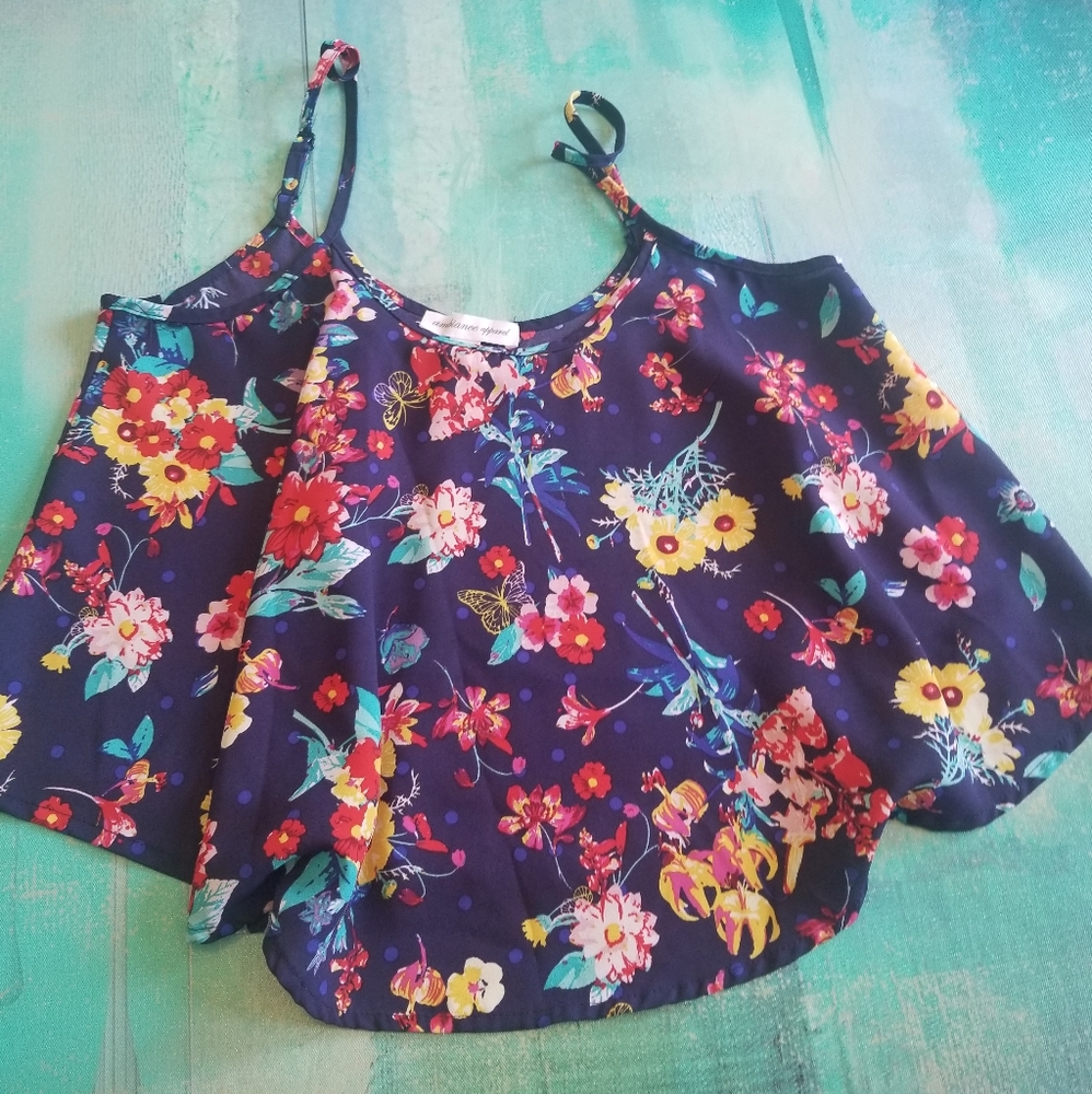 Spaghetti strap crop top size S